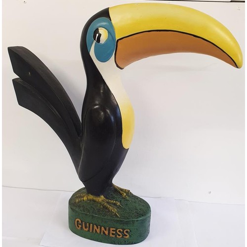 55 - Original Guinness Toucan Advertising Figure, c.27in tall, plus accompanying Guinness Pint