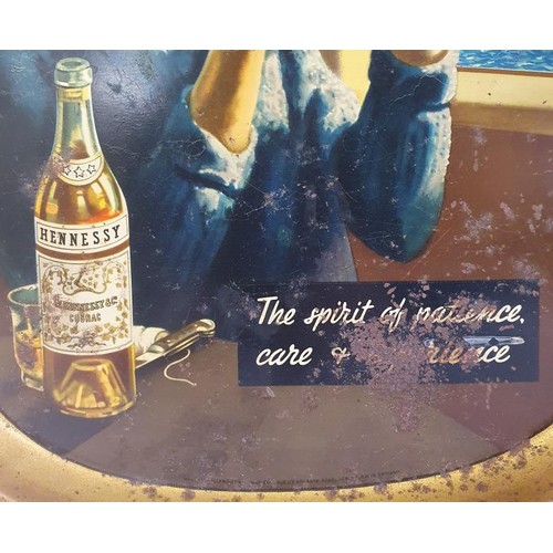 96 - Original Hennessy Brandy Pub Tray c.12in x 16in