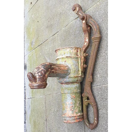 104 - Victorian Cast Iron Water Pump (top section), lacks lid, c.15.5in tall