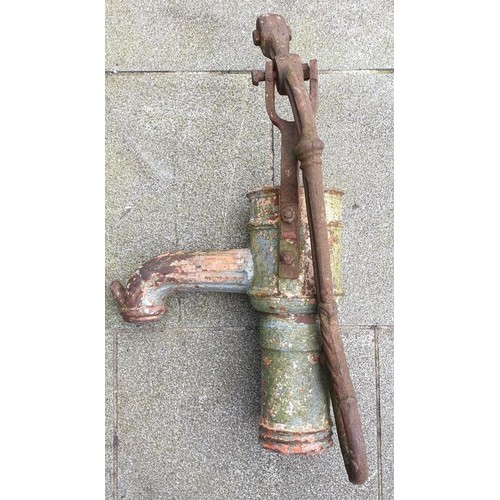 104 - Victorian Cast Iron Water Pump (top section), lacks lid, c.15.5in tall