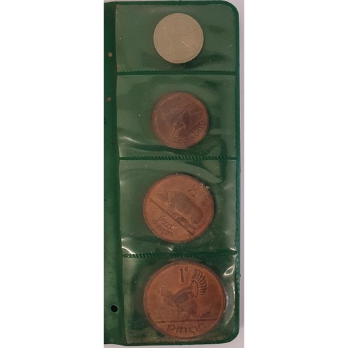 184 - Ireland - 1966 uncirculated Irish Coin Set, in original Central Bank Pouch.