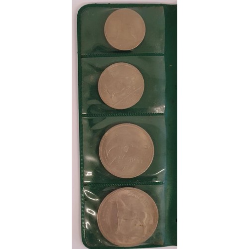 184 - Ireland - 1966 uncirculated Irish Coin Set, in original Central Bank Pouch.