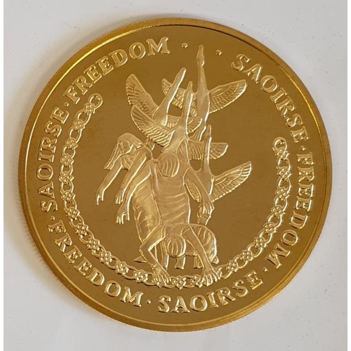 185 - Michael Collins Commemorative, The First ever 100mm Super Crown Sized. Struck to celebrate the Irish... 