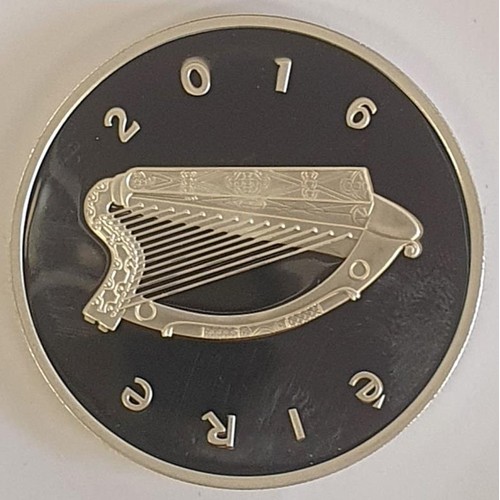 187 - Ireland: 100th Anniversary of the Proclamation of the Irish Republic &euro;15 Silver Proof Coin 2016... 