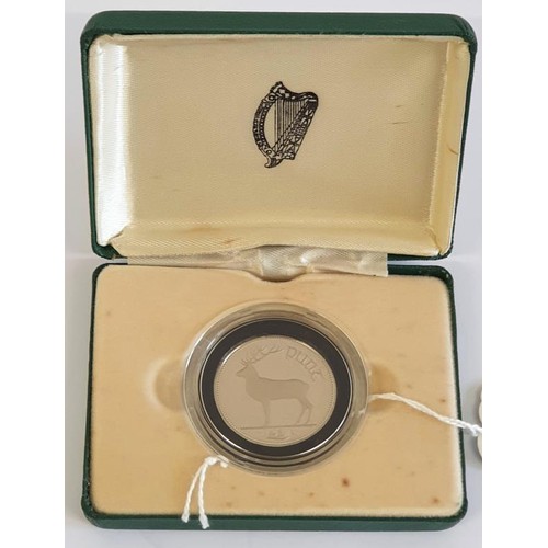 188 - Ireland 1990 Cupro-Nickel Proof One Punt/Pound &pound;1 Coin, in original Central Bank of Ireland Bo... 