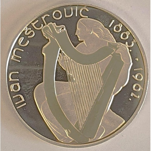 189 - Ireland: 2007 Ivan Mestrovic &euro;15 Silver Proof Coin. Limited edition No. 4648 of 8000. In origin... 