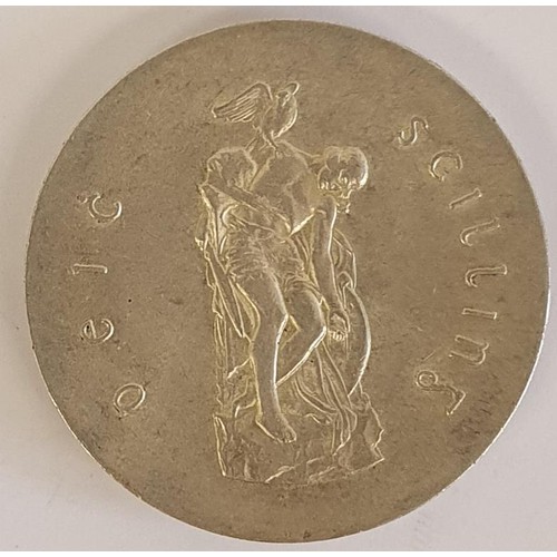 190 - Ireland - 1916-1966 Easter Rising Padraig Pearse Silver 10 Shilling Coin in capsule and box