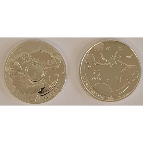 192 - Ireland: 2014 &euro;10 Silver Proof Coin - John McCormack, Limited Edition no. 4007 of 8000; 2015 &e... 