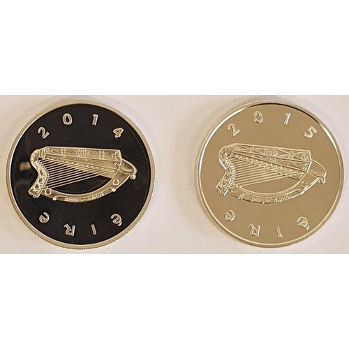 192 - Ireland: 2014 &euro;10 Silver Proof Coin - John McCormack, Limited Edition no. 4007 of 8000; 2015 &e... 