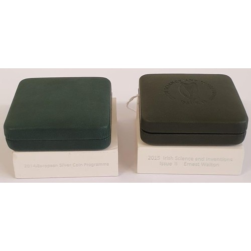 192 - Ireland: 2014 &euro;10 Silver Proof Coin - John McCormack, Limited Edition no. 4007 of 8000; 2015 &e... 