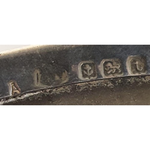 217 - Very Fine Quality Silver Trinket Box of oval outline and raised on four legs, and with vacant cartou... 