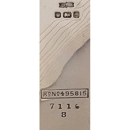 221 - Hallmarked Silver Fruit Bowl with highly decorative pierced border and raised on three pad feet. Hal... 