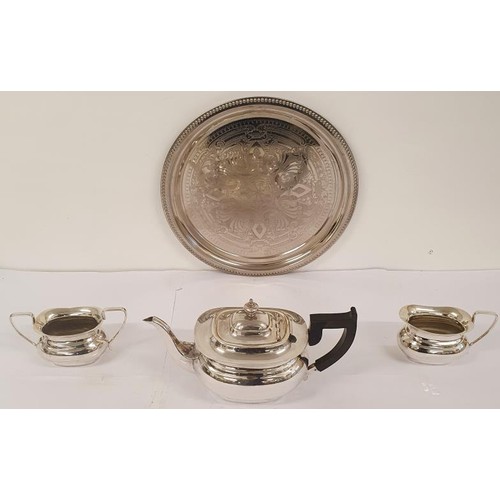 238 - Silver Plated Tea Set on Tray