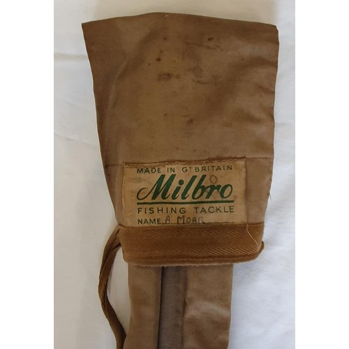 A Milbro Mitchell Two Piece Split Cane Fishing Rod, made in Scotland, F ...