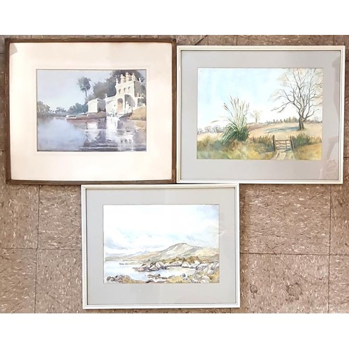 452 - Three Watercolours - 2 signed C S Hill and another signed G S C.