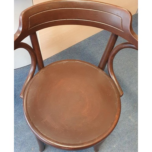 465 - Similar Pair of Early 20th Century Bentwood Elbow Chairs