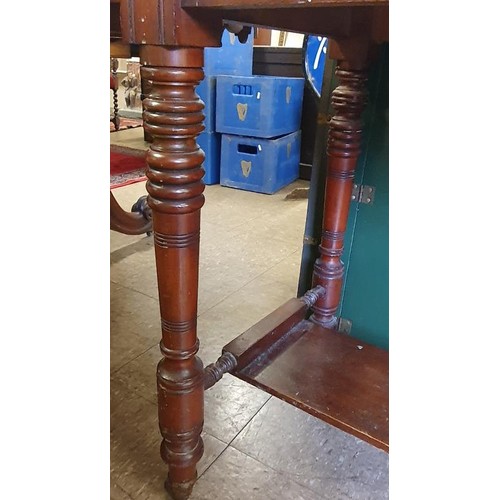 469 - Late Victorian Mahogany, Tiled and Marble Washstand. The spindle top, over a set of tiles, above a m... 