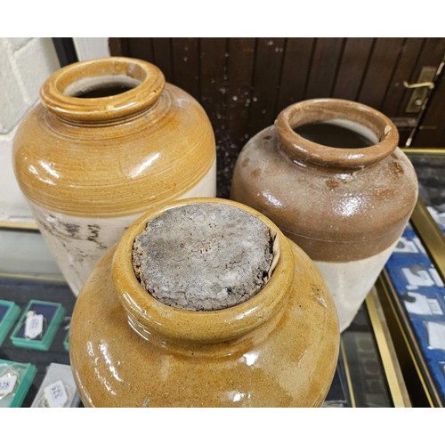 84 - 3 Victorian Storage Jars