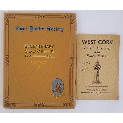 4 - Royal Dublin Society-Bi Centenary Souvenir Brochure 1731-1931 with c 40 pages of Advertisements; Wes... 