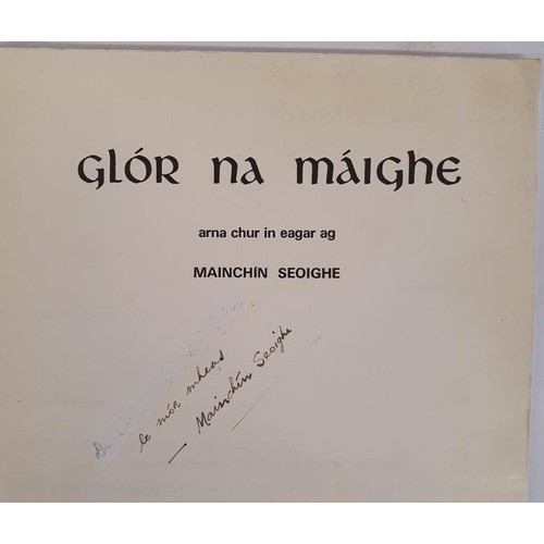 34 - Limerick Local History. Glór na Maighe. Mainchin Seoighe. 1972. Signed copy; Old Limerick. Ph... 