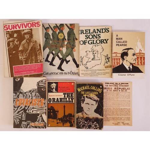 65 - Irish Republicanism: Ireland's Sons of Glory; Survivors by Uinseann Mac Eoin,1980 plus 6 others (8)