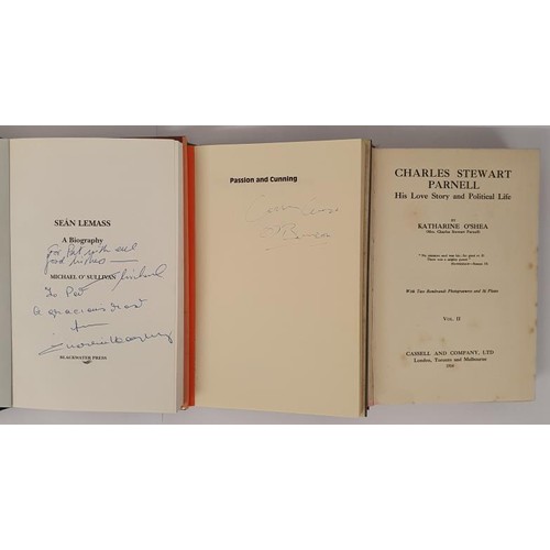 67 - Sean Lemass A Biography, Michael O’Sullivan, 1994, signed and inscribed by Charlie Haughey and... 