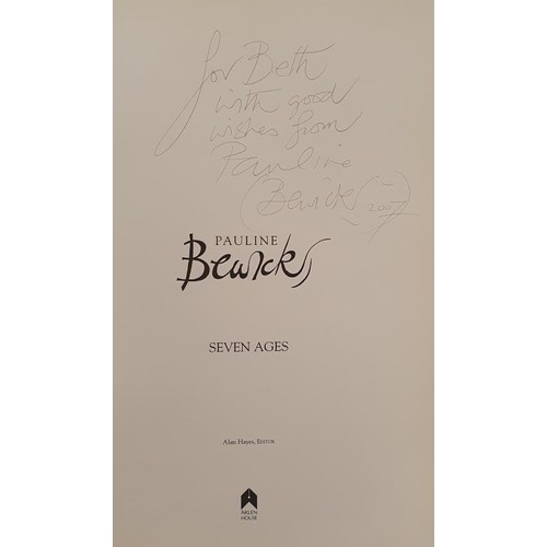 79 - Bewick Pauline. Seven Ages (inscribed/SIGNED) 176 Pages. HB with illustrated dustjacket.