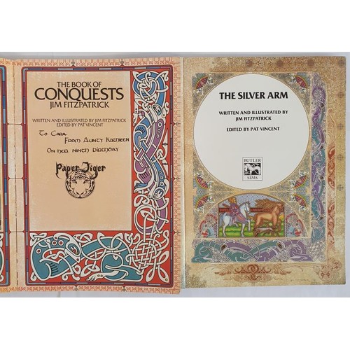 88 - Jim Fitzpatrick; The Book of Conquests, First edition, Phin Publishing LTD 1978; The Silver Arm, Fir... 