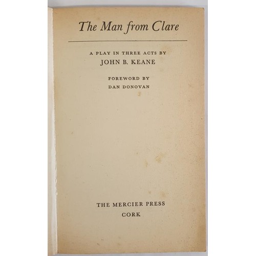 108 - John B.Keane; The Man from Clare, First edition, first print, Mercier Press 1965