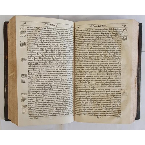 165 - P.J. Polana.The Historie of the Council of Trent translated from Italian to English by Nathanael Bre... 