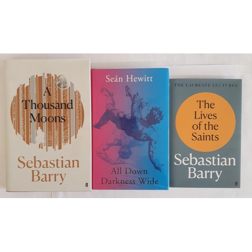 180 - Sebastian Barry, The Lives of the Saints, HB DJ 1st Ed; A Thousand Moons, HB DJ 1st Ed BOTH SIGNED; ... 