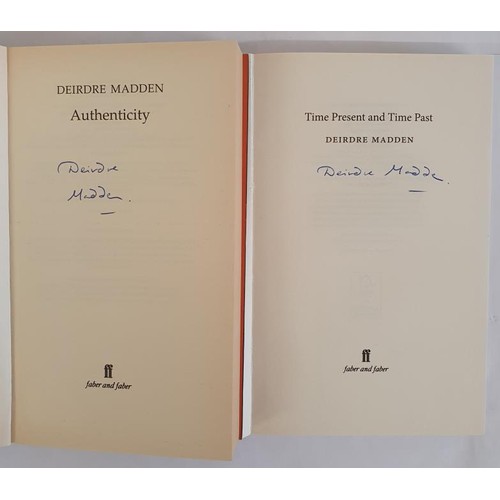 191 - Deirdre Madden; Authenticity, Signed first edition, first print French Flaps Faber 2002; Time Presen... 