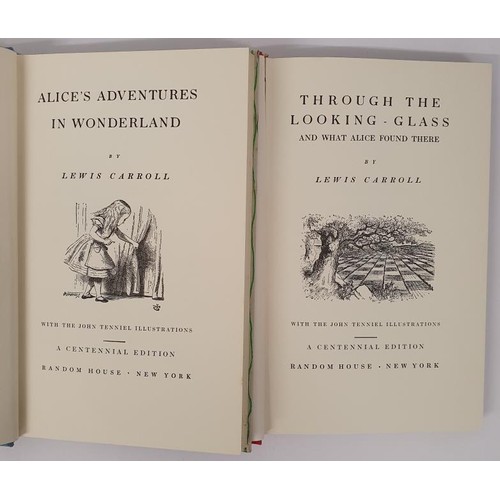 192 - ALICE'S ADVENTURES IN WONDERLAND AND THROUGH THE LOOKING GLASS By LEWIS CARROLL 1965 Centennial Edit... 