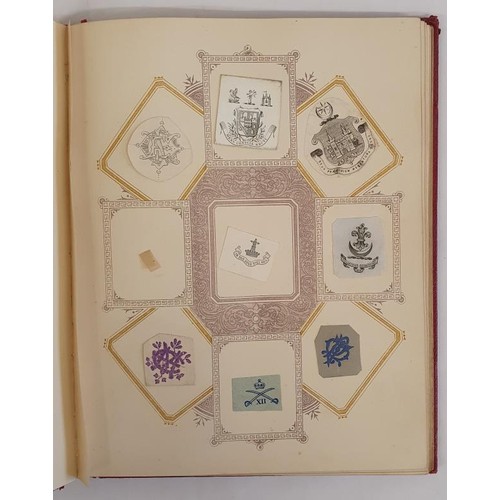 195 - Lincoln Crest and Monogram Album containing Crests and Monograms from both Ireland and England. A gr... 