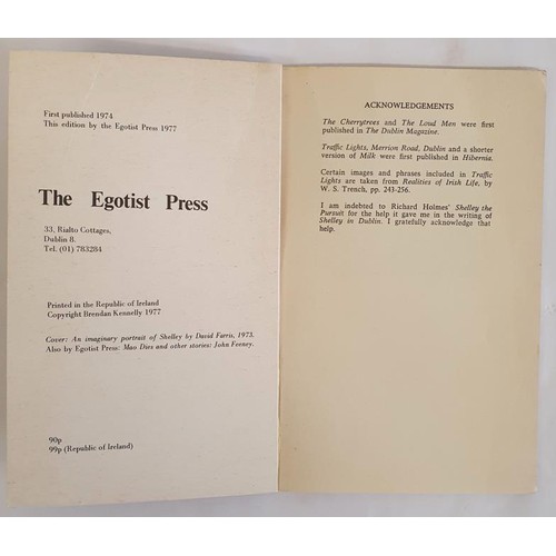 214 - Brendan Kennelly; Shelley in Dublin, Signed, The Egotist Press 1977