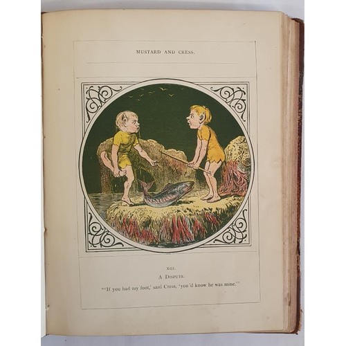 227 - C.E. Murray.Mustard and Cress.Their Adventures. C. 1890. 24 hand coloured plates. Half calf