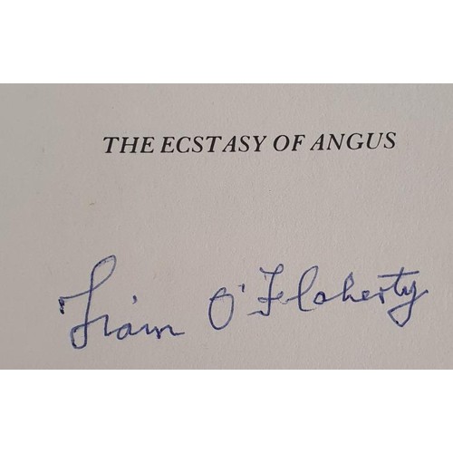 228 - [5 books signed by Liam O’Flaherty]. The Pedlar’s Revenge. 1976; Skerrett. 1977; the Ecs... 