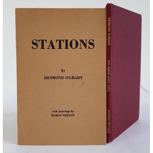 230 - Desmond O’Grady. Stations with Drawings by Margo Veillon. Cairo. 1976. Signed copy, number 15 ... 