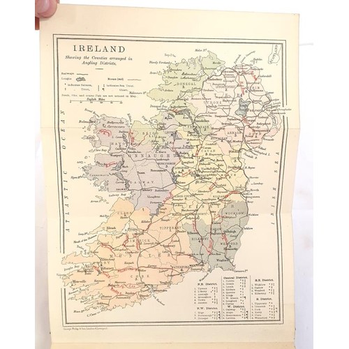 236 - 'How and Where to Fish in Ireland' by Hi Regan; 1886. Coloured Map and Illustrations. With the book ... 