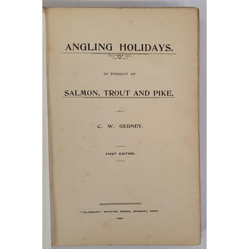 237 - Angling Holidays in Pursuit of Salmon, Trout and Pike. BRIGHT, CLEAN COPY OF THE ORIGINAL EDITION GE... 