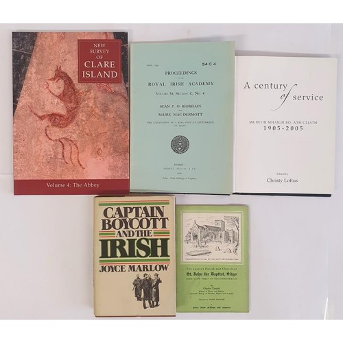 246 - Marlow, Capt Boycott and the Irish, 8vo, 1973, dj. A Century of Service, Co Mayo, folio, 2005. New S... 