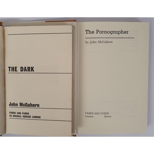 284 - John Mc Gahern, The Dark, 1965, Faber & Faber, 1st edition, 2nd printing, the author’s sec... 