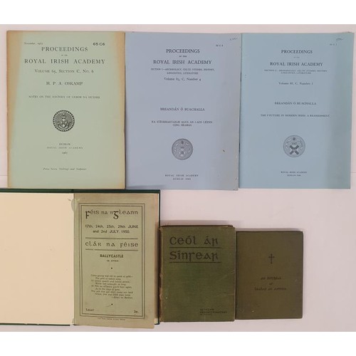 321 - An tAthair Padraig Breathnach, Ceol ar Sinsear, c1913. Rev Peter O Leary, An Soisgeal as Leabhar an ... 