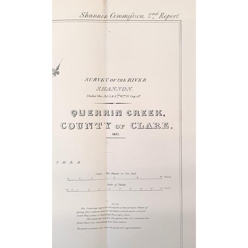 334 - [early 19th century Clare coastal maps]. Querrin Creek County of Clare. 1837; Querrin Creek. Propose... 