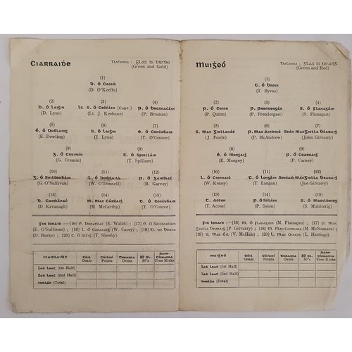 351 - 1948 All-Ireland Semi-Final Gaelic Football Programme. . Croke Park, Kerry v. Mayo. Original printed... 