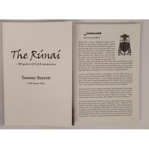 360 - Tipperary G.A.A: The Rúnaí-50 Years of GAA Memories by Tommy Barrett; The Rattler-Mick... 