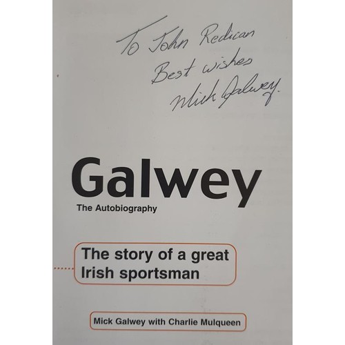 382 - Sporting Interest: Galwey -The Autobiography SIGNED 2002; Rob Kearney-No Hiding,2020; Preferred Lies... 