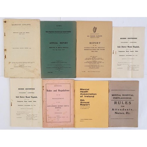 394 - Irish Mental Health Annual Reports/Rules and Regulations: Second Conference of Management Committees... 