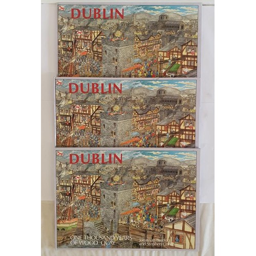 439 - [3 copies] Dublin One Thousand Years of Wood Quay by Bardon, Jonathan and Conlin, Stephen. The Black... 