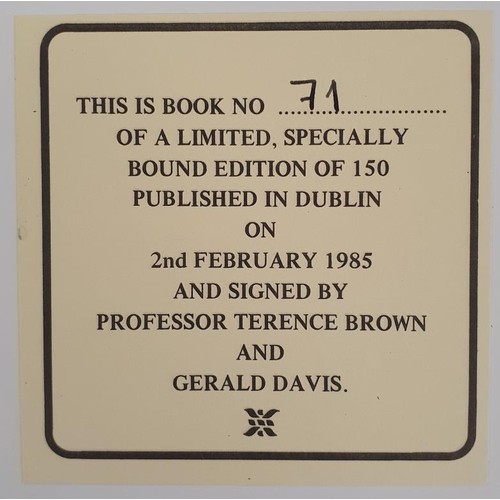 445 - [James Joyce] The Joycean Year, commentary by Professor Terence Brown. Irish University Review. 1982... 